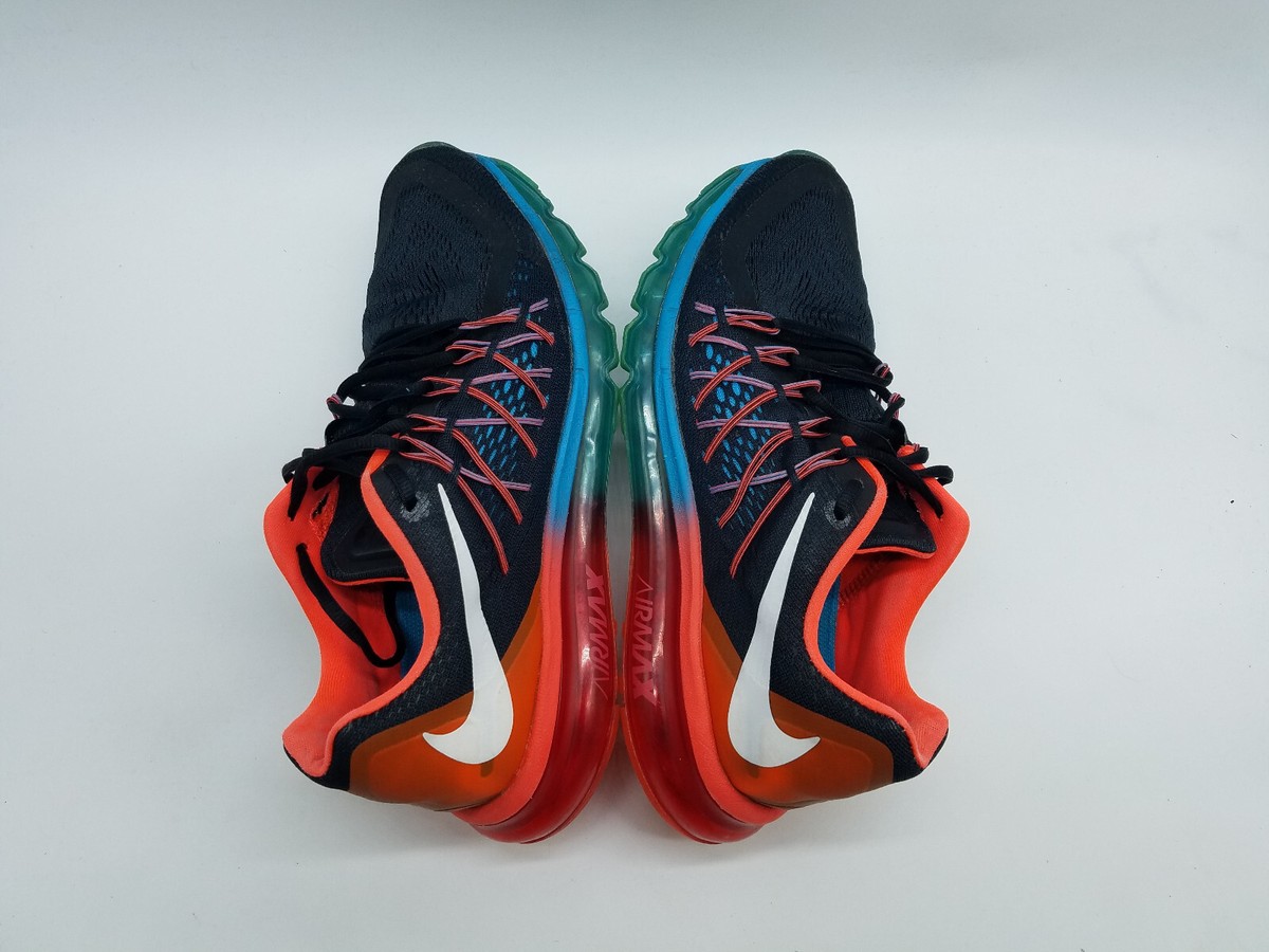 Nike Air Max 2015 Men's Size 10.5 Running Shoes Black Bright