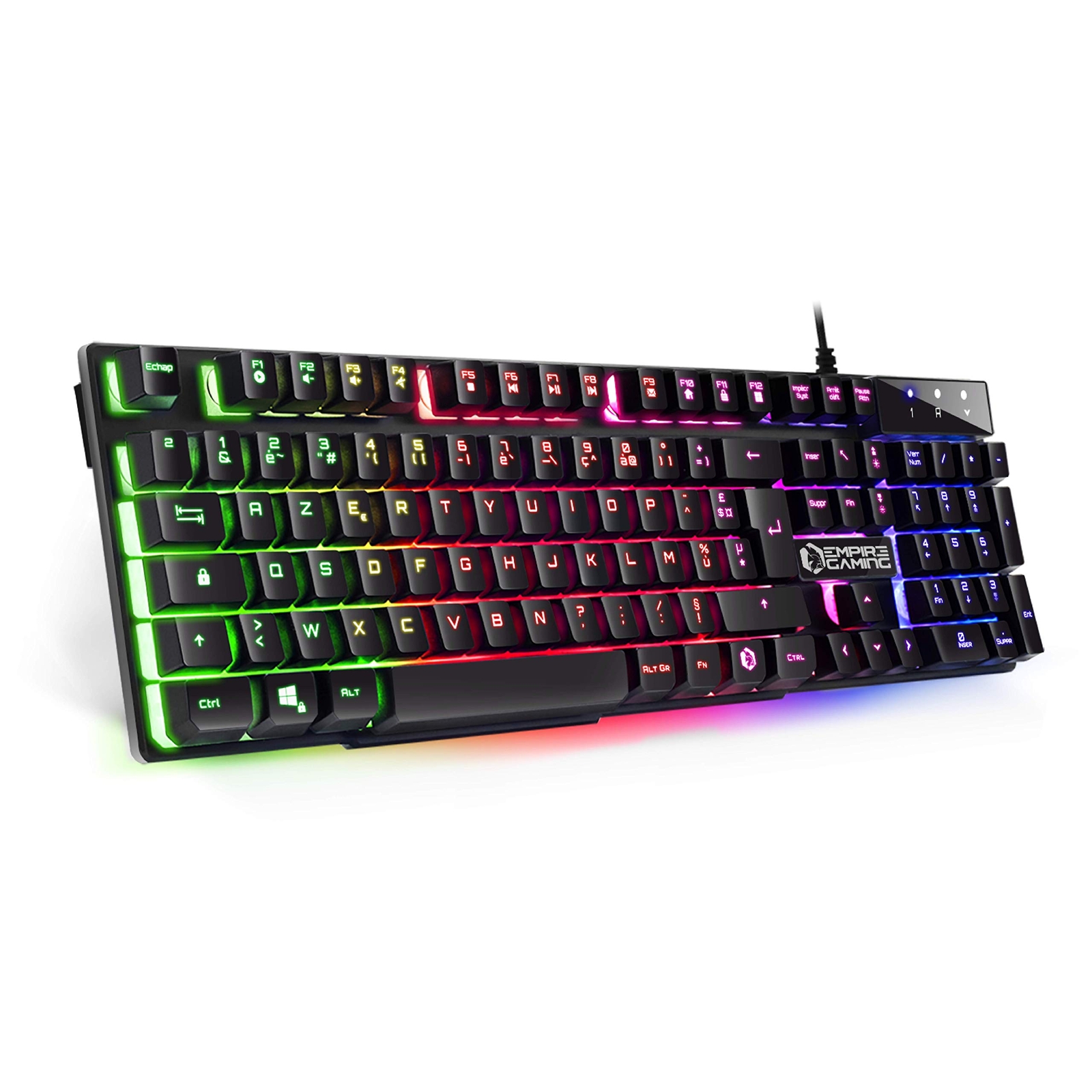 EMPIRE GAMING - Tastiera Gamer New K300 AZERTY Francese - 105 tasti semi-mecc...