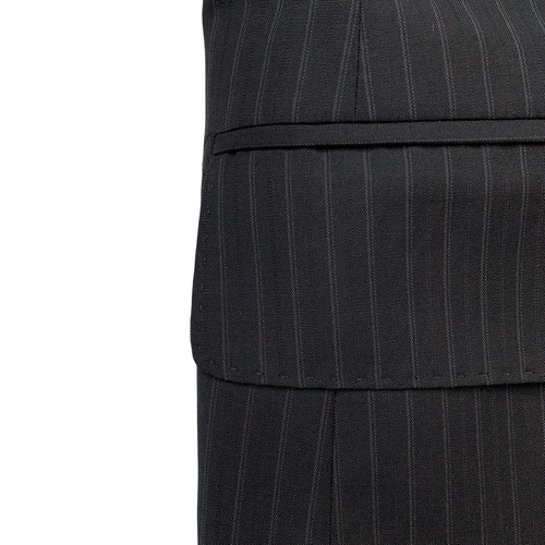 Mens 42 R Hugo Boss " Selection " Super 150's Charcoal Grey Multi Stripe Suit - Bild 7 von 24