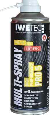 IwetecMULTI-SPRAY HP HIGH PERFORMANCE PRO 5 Schmiermittel, Kontaktspray..400 ml