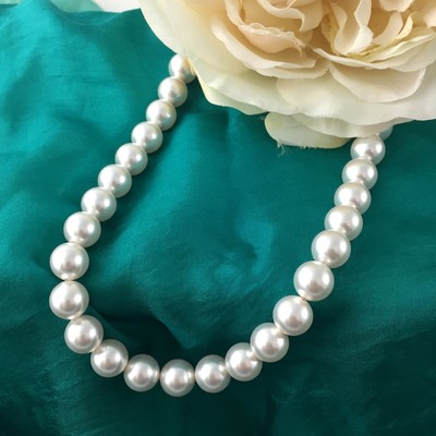 flower girl pearl necklace