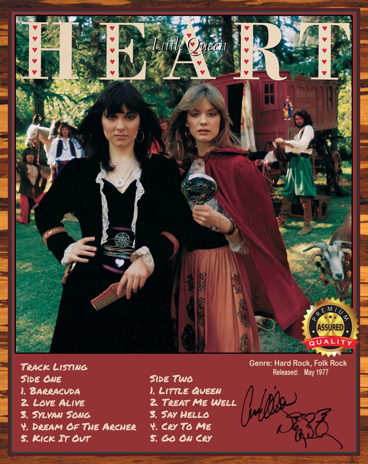 LP【Little Queen リトルクイーン　1976年】Heart Heart – Little Queen – Vinyl (LP, Album, Stereo), 1977
