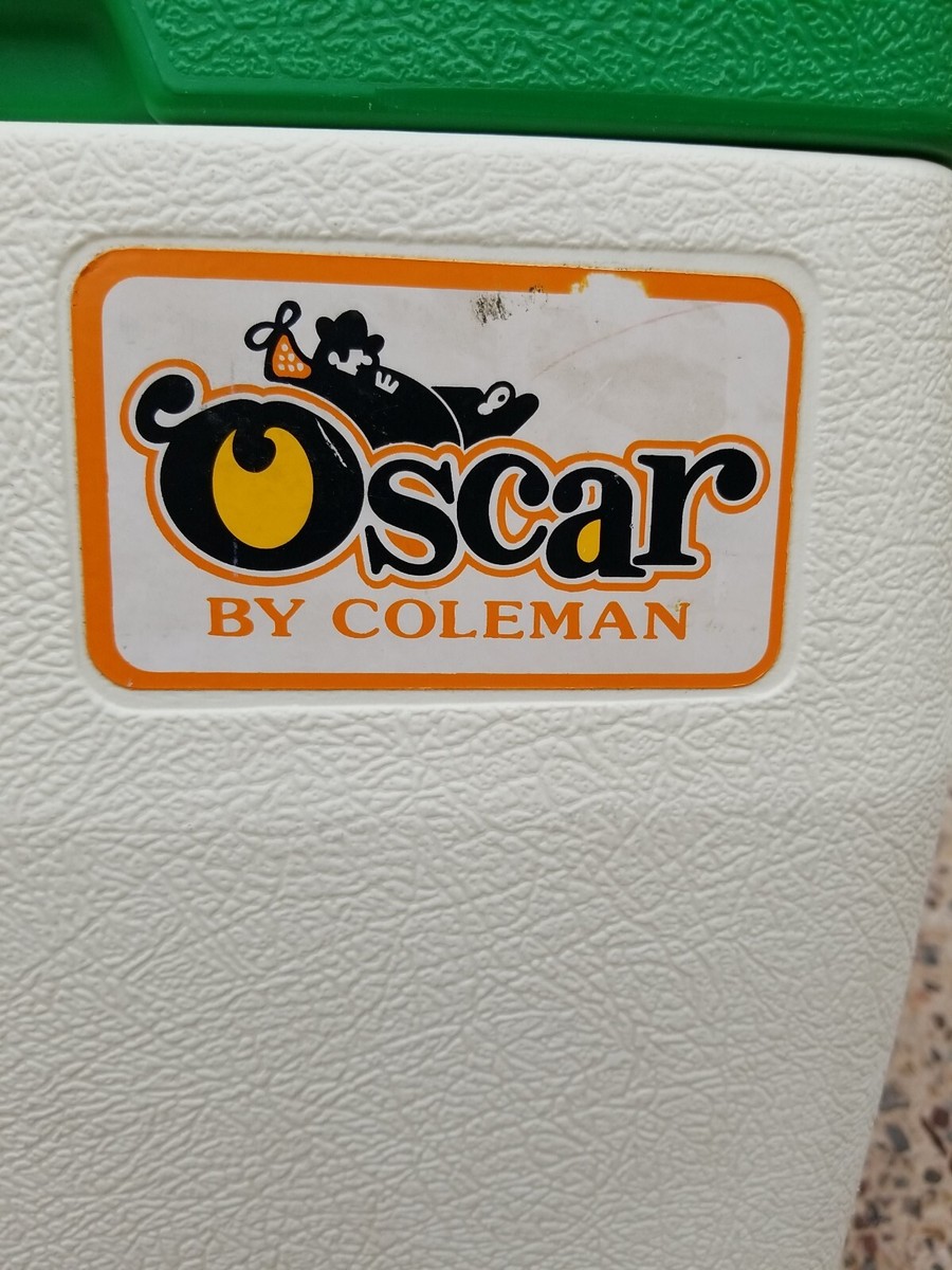 OSCAR By Coleman Cooler 16 Quart White w/ Green Lid #5274 Ice