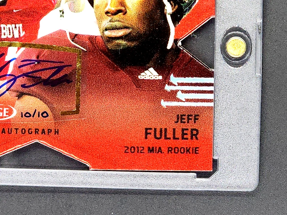2012 SAGE Next Red Die-Cut #SA-16 Jeff Fuller /10 Autograph Rookie Auto RC SA-GE - Image 4 of 4