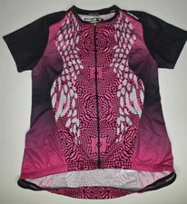 Nishiki Cycle Bike Bicycle Jersey Shirt Womens Medium Polyester Pink Magenta