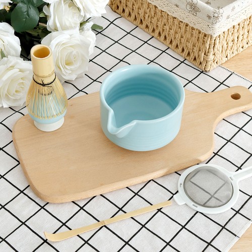 5Pcs Matcha Whisk Set with Ceramic Match Bowl Matcha Whisk Holder Bamboo⊇ - Picture 12 of 22