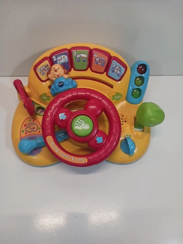 Vtech Turn and Learn Driver Children's Toy Color Yellow Model No.80-166601