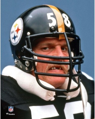 Jack Lambert Pittsburgh Steelers Unsigned Close Up Photograph