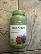 GNC Herbal Plus Triple Ginsa Supplement, Supports Vitality, 200 Servings