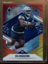 2021 Panini Phoenix Osa Odighizuwa Fire Burst Rookie Dallas Cowboys #172