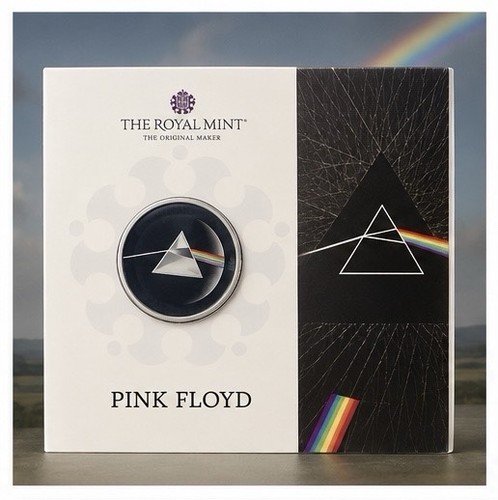 2026 Pink Floyd UK Brilliant Uncirculated BU Colorized Colour Coin £5