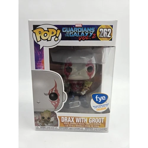 Funko Pop! Marvel Guardians of the Galaxy Vol. 2 Drax with Groot #262 FYE