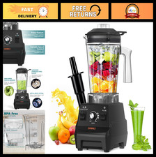 High-Speed 1800W Countertop Blender, 60oz BPA-Free, Stainless Steel Blades, Smoo