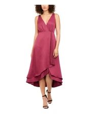 FRENCH CONNECTION Womens Purple Sleeveless Below The Knee Fit + Flare Dress 6
