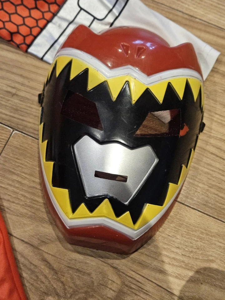 Power Rangers Dino Charge Red Kids Fancy Dress Costume Outfit Age 5-6 years GC - Image 4 of 4