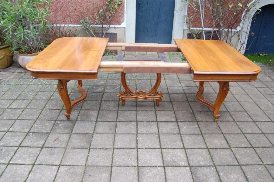 Table ancienne a rallonge d'occasion - Ameublement