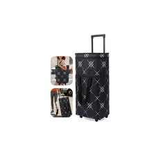 Foldable Rolling Bag, Portable Small Shopping Cart with Wheels, Collapsible S...