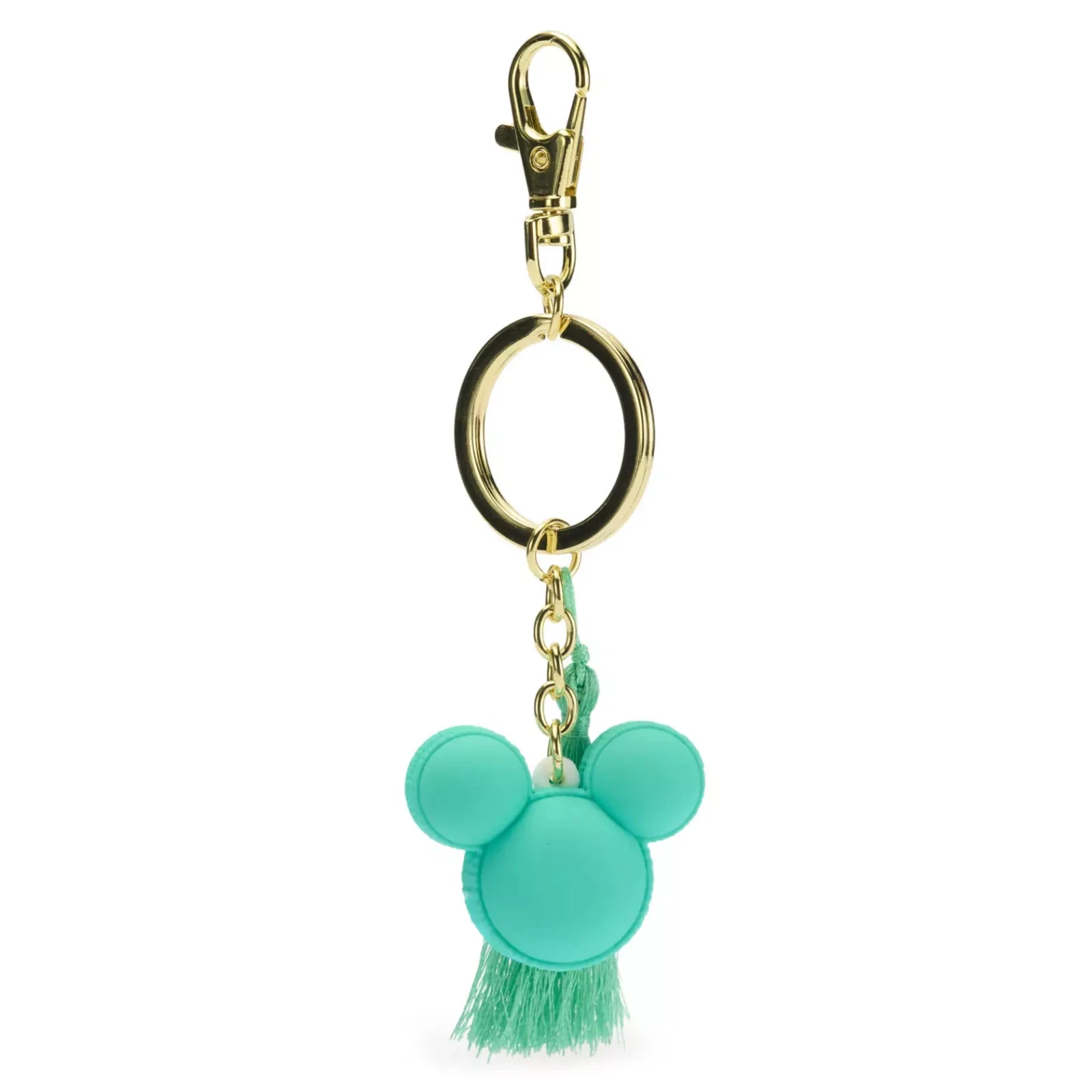 2025 Disney Mickey Mouse Ear Macaron with Tassel Keychain Bag Charm - Green