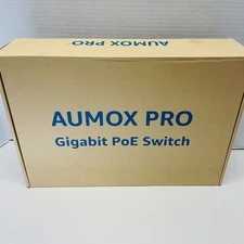 Aumox 18-Port Ethernet Gigabit PoE Switch, 16-Port PoE with 2 Uplink Gigabit ...