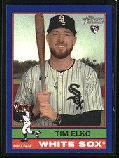 2025 Topps Heritage Dark Blue Border Tim Elko Rookie #547 RC Chicago White Sox