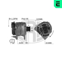 Lichtmaschine Generator Lima ERA 210138A FüR 6E1 6N2 VW Polo 6X1 Lupo 14V 1 6V5