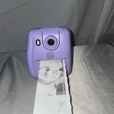 Bluetooth Instant Print Camera for Kids, Thermal Mini Photo Printer Purple