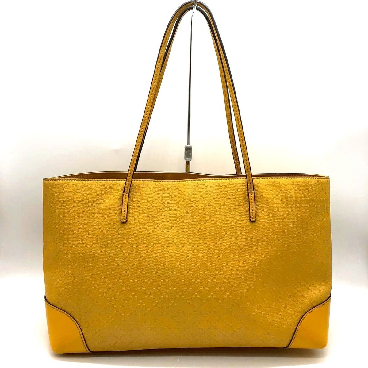 GUCCI 353397 Diamante Leather Yellow Unisex Tote Bag #PB15114 | eBay