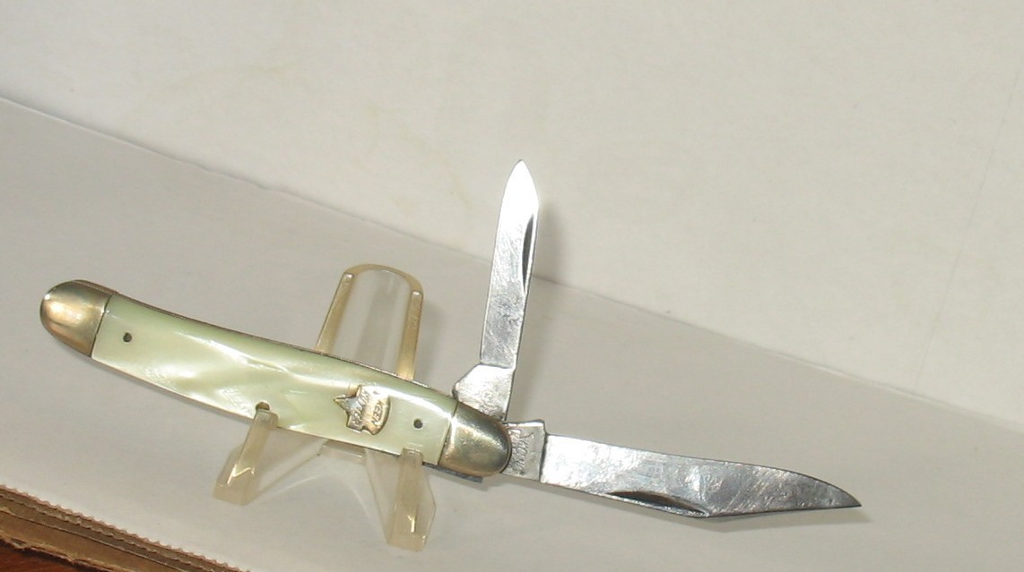Nice Vintage Keen Kutter 2 Blade Yellow Celluloid Handle Knives 764?