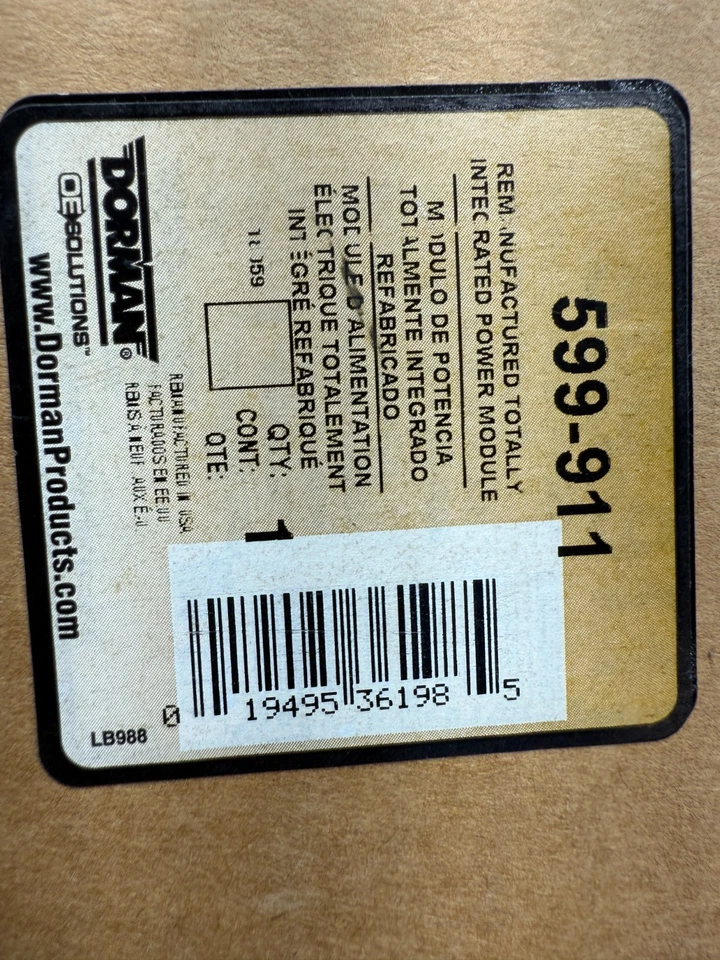 Восстановленный полностью интегрированный модуль питания Dorman 599-911 для Dodge Ram - Изображение 2 из 4