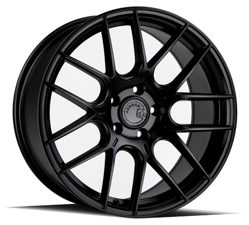 18x9.5 Matte Black Wheels Aodhan AH-X AH10 5x120 35 (Set of 4)  72.6 - Picture 2 of 3