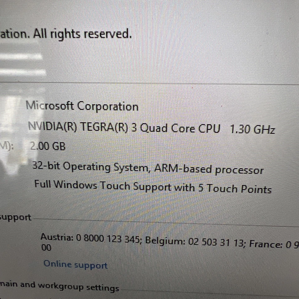 Microsoft Surface RT 32gb 1.3GHz 2GB Memory - Image 3 of 4