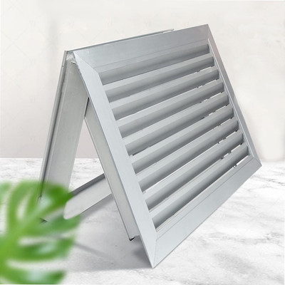 Aluminum Louvered Door Vent 20  x 12  - White Air Vent for Bathroom & Garage