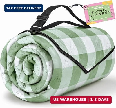 TigeJoy Extra Large Picnic Blanket Waterproof Foldable 80''x80'', Outdoor Picnic
