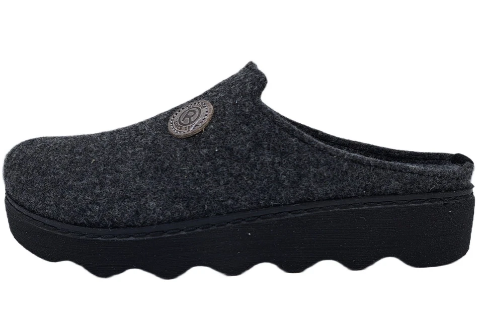 Rohde Filzclog Foggia Anthrazit 6120-82 Damen Schuhe Hausschuhe