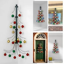 24 Inch Wall Wire Christmas Tree Ornaments Display Detachable Christmas Tree ...