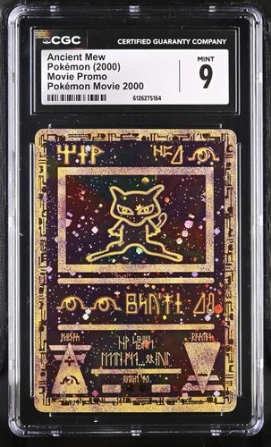 CGC 9 MINT Ancient Mew 2000 Movie Promo Reverse Holo Pokemon Card