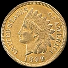 1899 Indian Head Cent UNC BU Details! Penny Antique US 1c