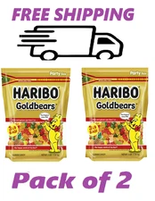 HARIBO Goldbears Original Gummy Bears XL Bag, 3 lb (2 PACK) FREE & FAST SHIPPING