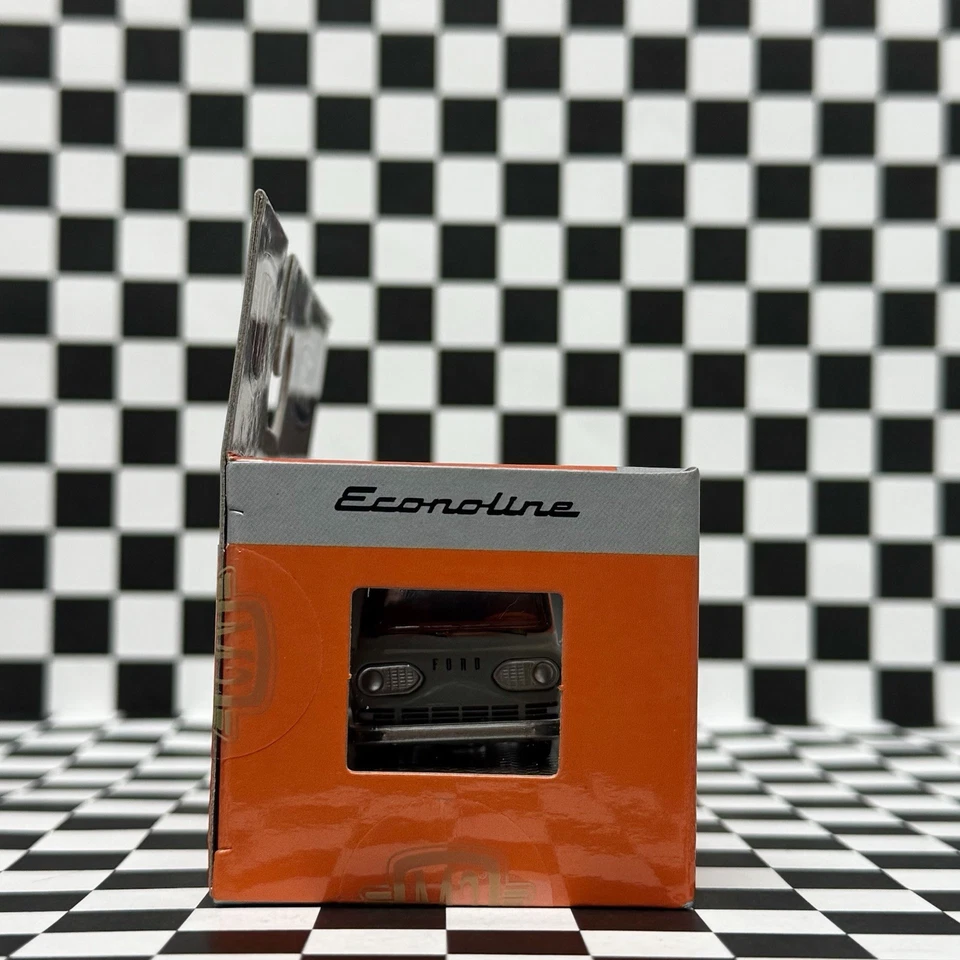 New 2025 M2 Machines 1965 Ford Falcon Club Wagon Van 1:64 Collectible Orange - Image 3 of 4