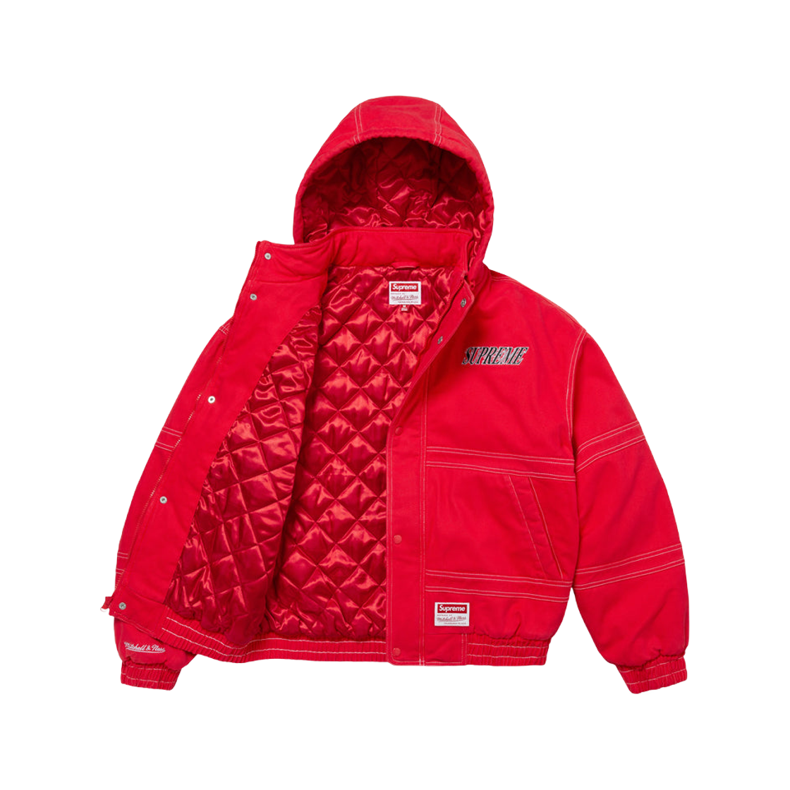 ジャケット・アウター Supreme Mitchell & Ness Stadium Jacket M Supreme Mitchell & Ness Twill Stadium Jacket Black Men's