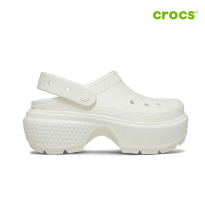 NEW CROCS Stomp Clog 209347 Chalk WHITE UNISEX SIZE