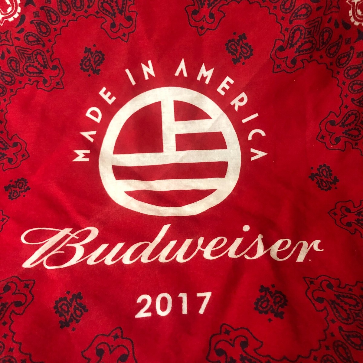 Jay Z Made in America 2017 Budweiser Red Bandana | eBay
