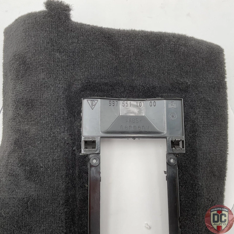 Tapete preto 99755110100A10 2005-2012 Porsche Boxster Cayman 911 caixa de fusíveis acabamento - Imagem 3 de 4