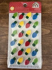 Wilton Light Bulbs Icing Decorations Holiday Christmas Gingerbread House Cookies