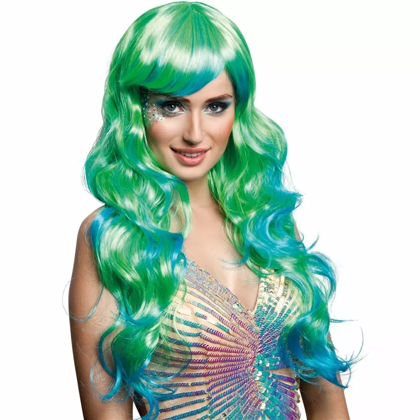 Green clearance mermaid wig
