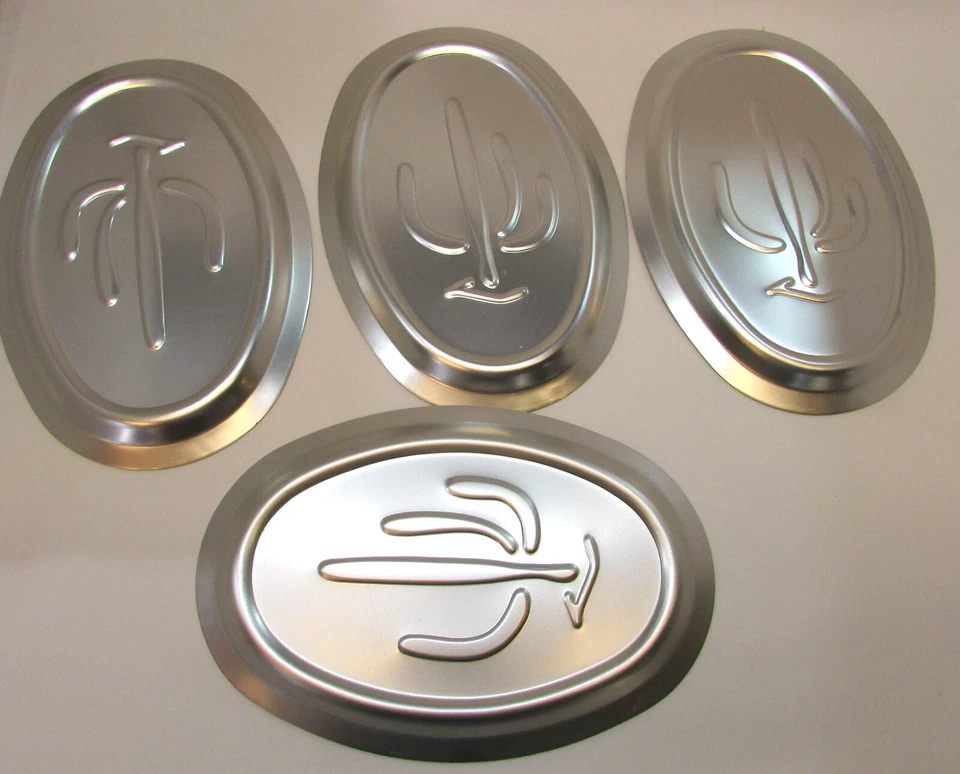 Four Vintage Nordic Ware Saguaro Cactus Steak Platters Fajita Hot Sizzler Plates - Image 3 of 4