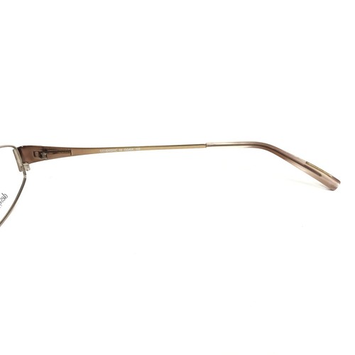 Covergirl Petite Eyeglasses Frames CG404 Col.084 Brown Crystals Wire 55-18-145 - Picture 6 of 10