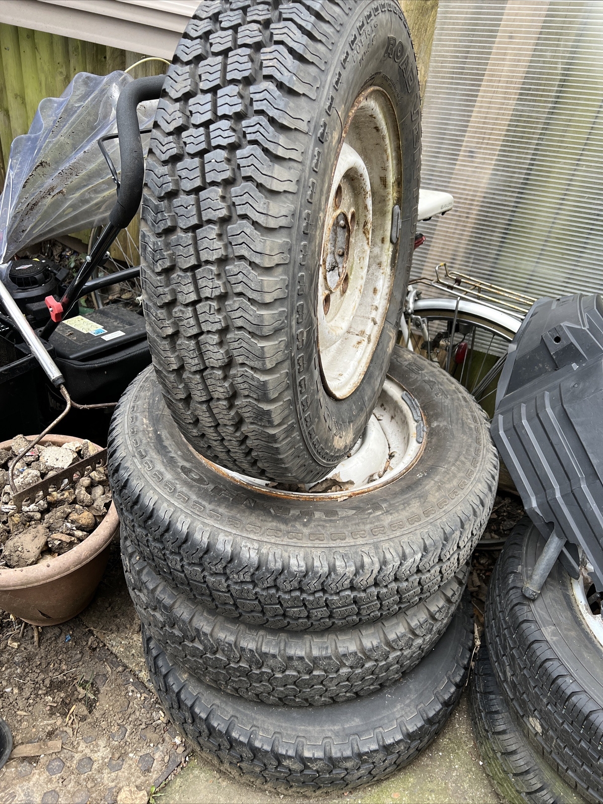 4x Land Rover Defender wheels and tyres used eBay