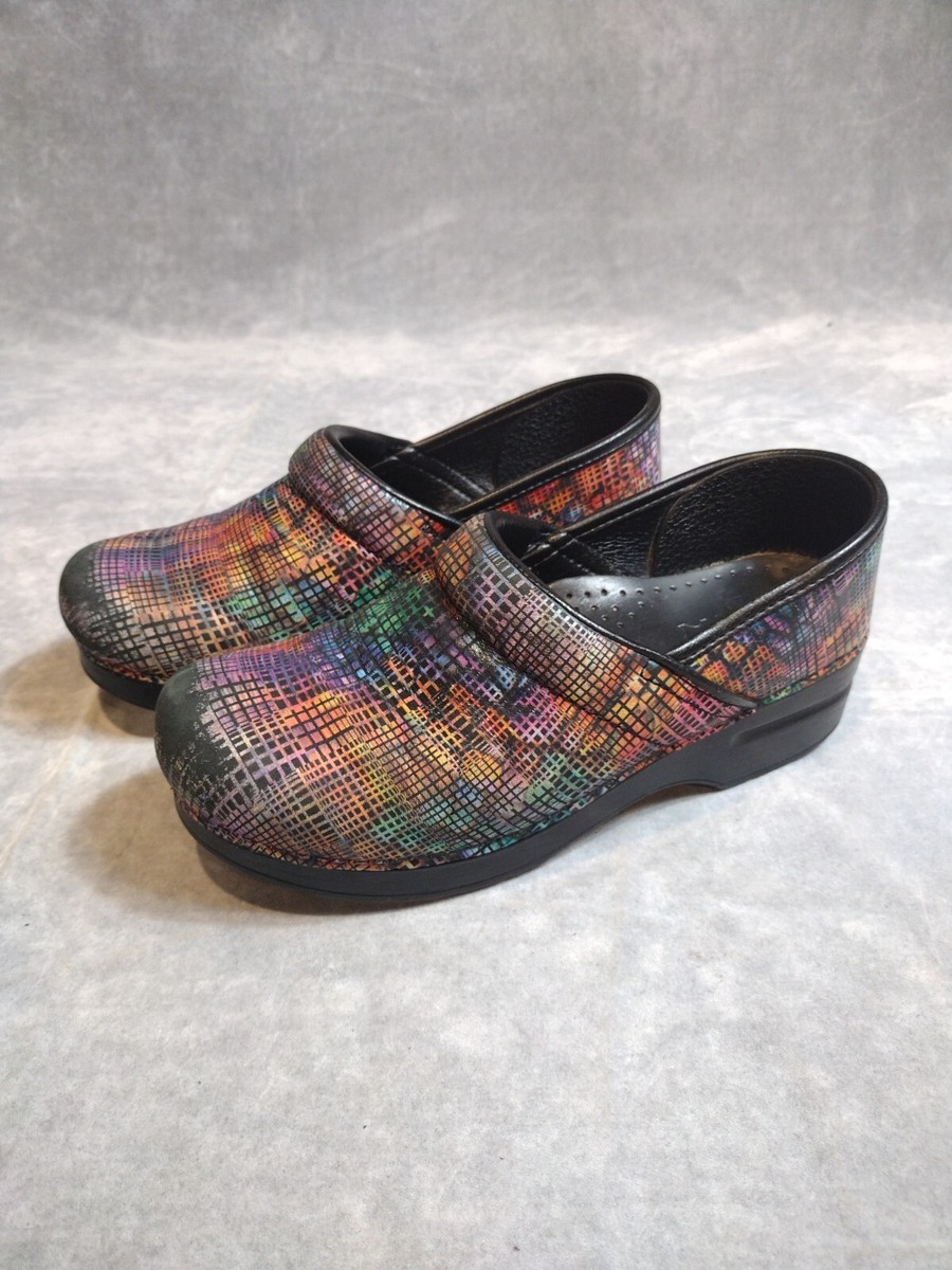 Dansko, Women's Size Stained Glass, Professional, Clogs