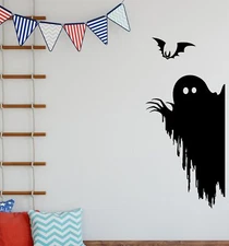 Vinyl Wall Decal Ghost Halloween Bat Cartoon Monsters Stickers (4400ig)